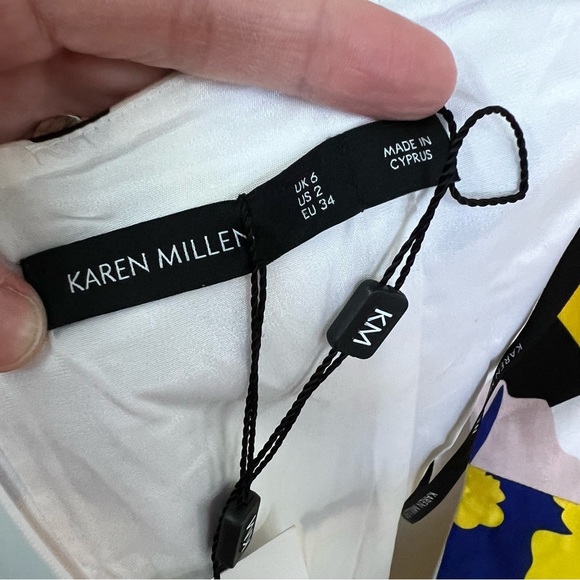 *NEW* Karen Millen Cotton Floral Pencil Dress - Picture 7 of 11